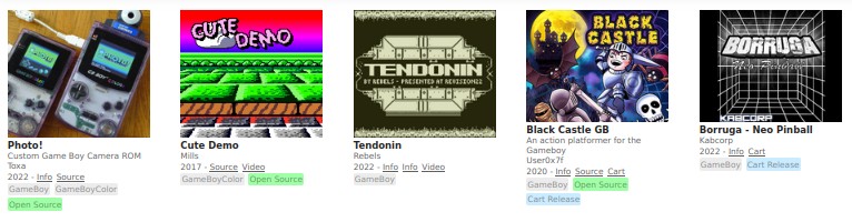 GBDK Showcase Preview